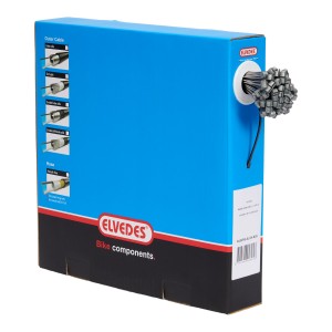 Linka hamulca rowerowego Elvedes 2000mm - wyprzedaż, nierdzewna, szlifowana