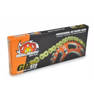 MOTO-MASTER Łańcuch napędowy GP-428 MX Professional Motocross Racing Chain - złoty kolor