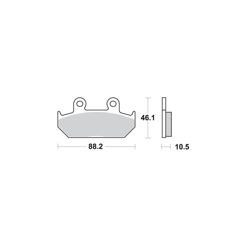 Klocki hamulcowe SBS KH124/2 Street Performance - Złoty kolor