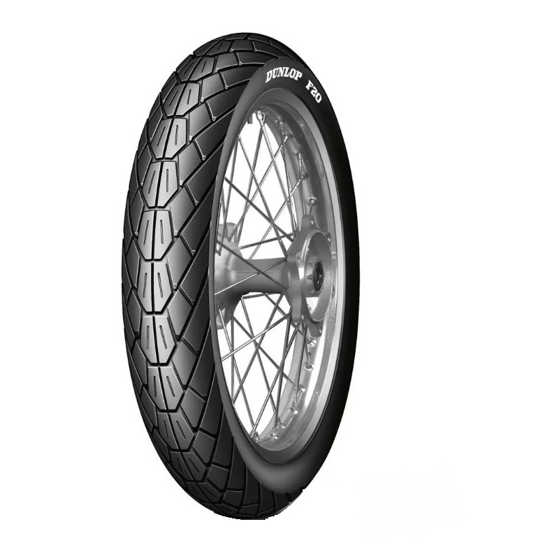 DUNLOP OPONA 110/90-18 F20 61V TL PRZÓD WLT (BIAŁY NAPIS) DOT 09/2024