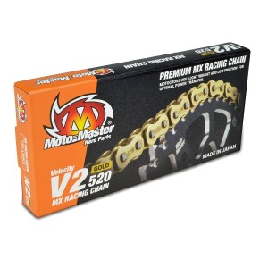 Łańcuch napędowy MOTO-MASTER V2-520G MX Racing Gold Chain Regular
