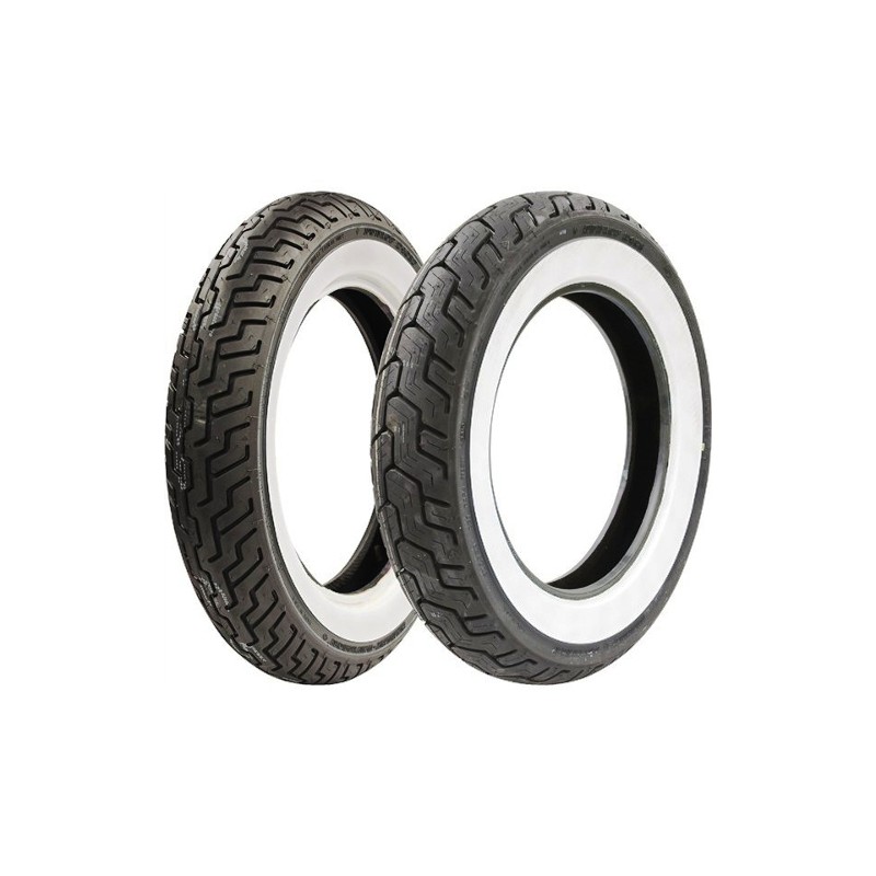 Opona Dunlop MU85B16 D402 77H TL WWW Biały Bok Harley-Davidson Tył