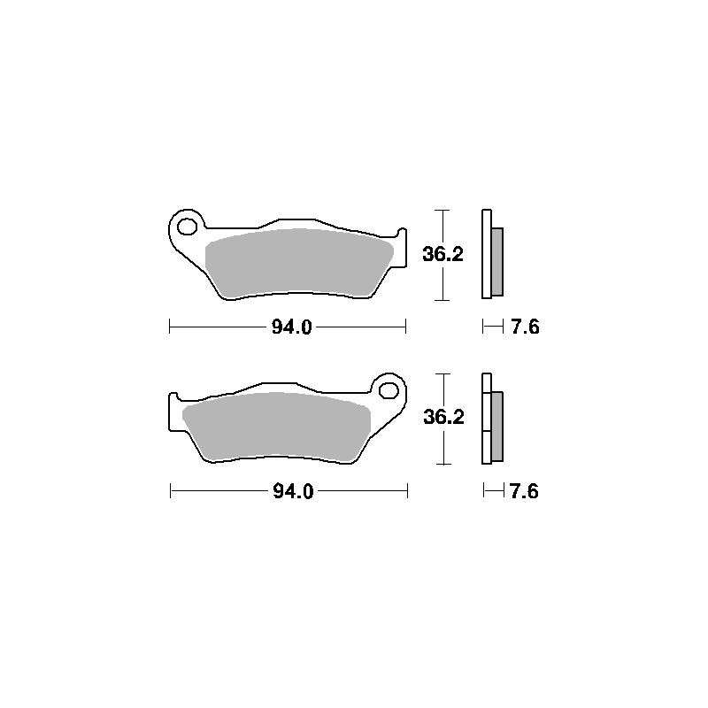 Klocki hamulcowe SBS KH181 Street Performance (Excel) sinter złoty