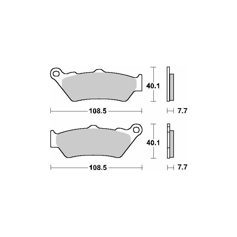 Klocki hamulcowe SBS KH209 / KH209/2 - promocja, kolor złoty