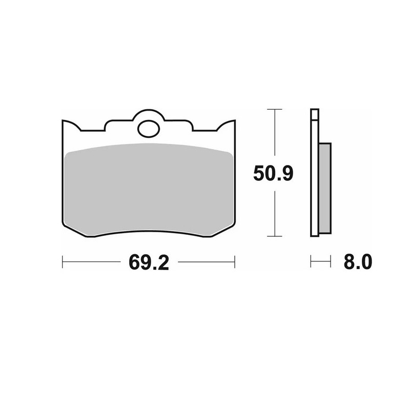 Klocki hamulcowe SBS KH216/3 Street Performance - Złoty, Indian Chief/Scout/Spirit '02-'08