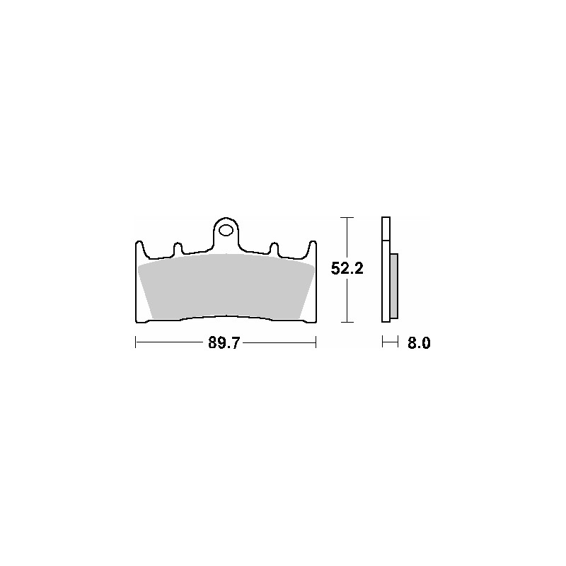 Klocki hamulcowe SBS KH188 Street Standard Ceramic czarne
