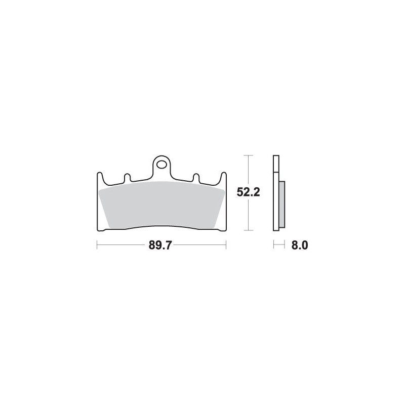 SBS KLOCKI HAMULCOWE KH188 TRACK AND SPORT SINTER KOLOR ZŁOTY