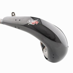 OXA FACTORY OSŁONA KARBONOWA DYFUZORA (TUBY REZONANSOWEJ) CARBON PROTECTION KTM SX / EXC 250 / 300 '04-'19 OLD MODEL, RIEJU MR