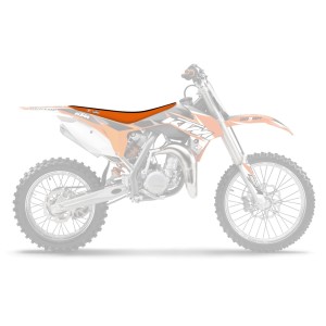 Pokrowiec na siedzenie KTM SX 85 '13-'17 Double Grip czarno-pomarańczowy
