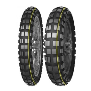 OPONA MITAS 110/80B19 E-10 59T TL DAKAR ŻÓŁTY PASEK