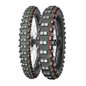 MITAS OPONA 80/100-12 TERRA FORCE-MX MH 50M (CZERWONO-ZIELONY PASEK) TT TYŁ