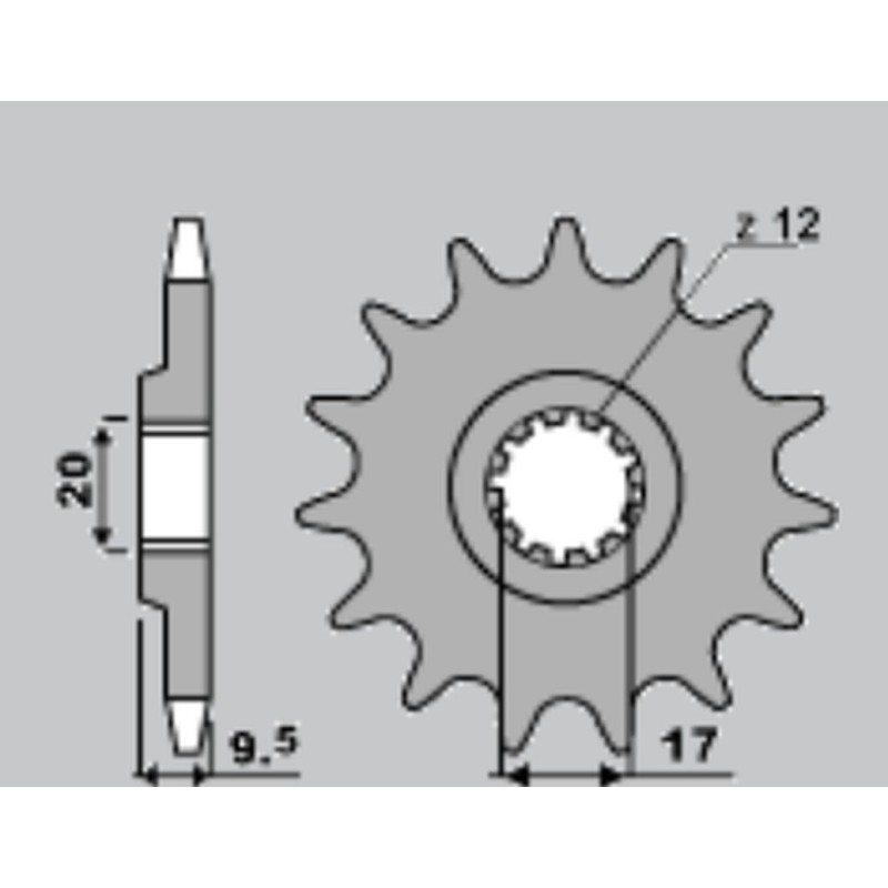 JR WYPRZEDAŻ ZĘBATKA PRZEDNIA 7005 13 KTM SX 65 '98-'15 (JTF1906.13)