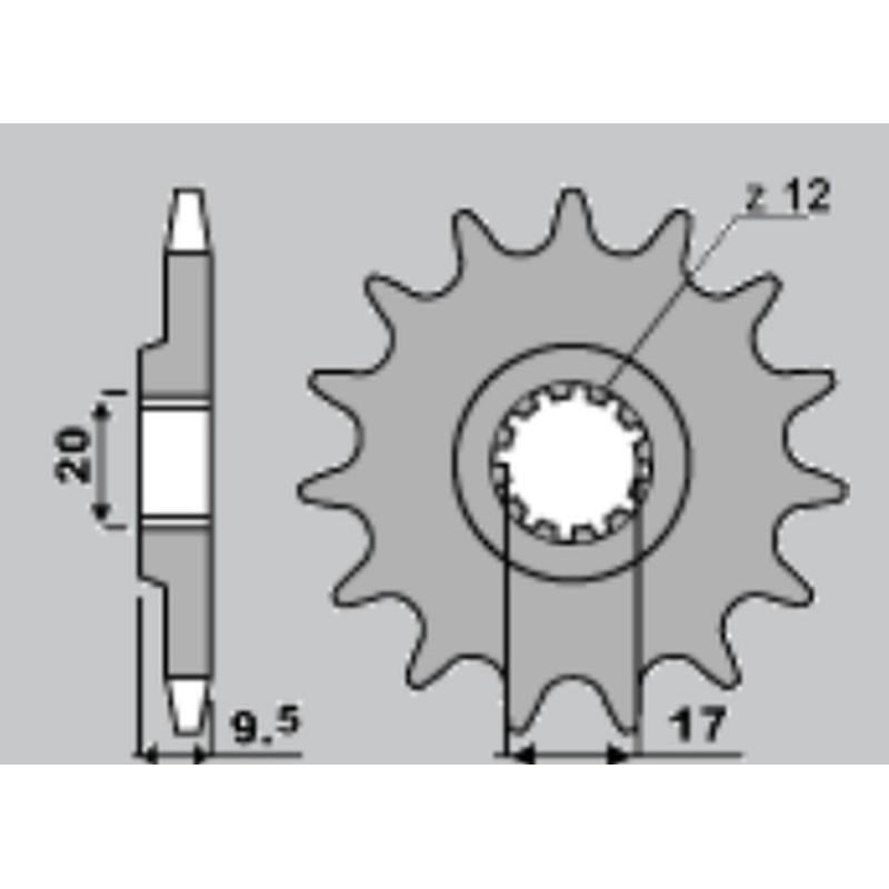 Zębatka przednia 7005 14 KTM SX 65, Husqvarna TC 65 - wyprzedaż Grosskopf