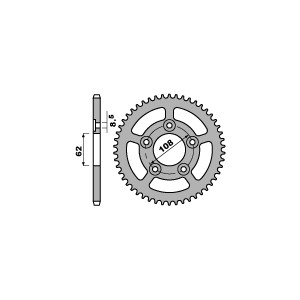 PBR WYPRZEDAZ ZĘBATKA TYLNA 714 39 C45 APRILIA RS 125 93-05 (ŁAŃC. 520)