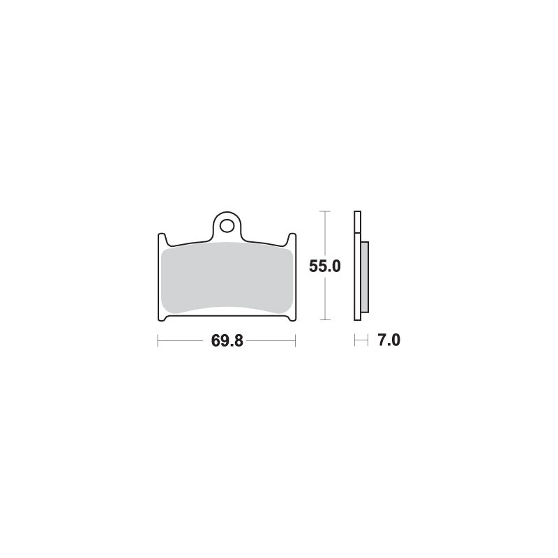 Klocki hamulcowe SBS KH145 / KH236 Street Performance do Suzuki RF 900, GSF 1200 Bandit - złote