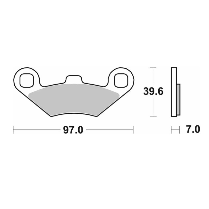 SBS KLOCKI HAMULCOWE NOWOŚĆ KH159 OFF-ROAD ZŁOTY - ATV POLARIS
