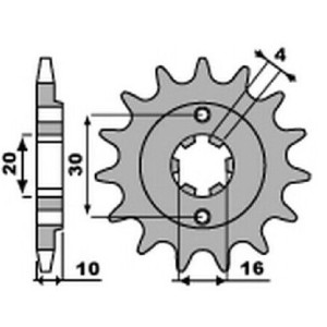 Wyprzedaż zębatka przednia 720 13 Cagiva 125 Mito/Freccia - Sklep Motocyklowy