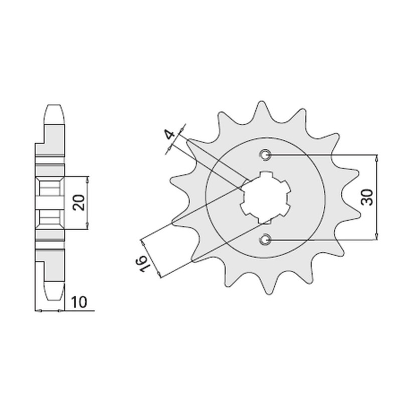 Wyprzedaż zębatka przednia 720 14 Cagiva 125 Mito/Freccia