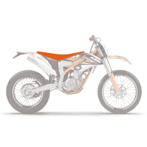 Pokrowiec / poszycie na siedzenie KTM Freeride '12-'23 Pyramid (PMD) kolor pomarańczowy
