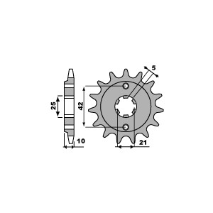 PBR WYPRZEDAŻ ZĘBATKA PRZEDNIA 726 16 18NC CAGIVA 500/600 RIVER, CANYON W 16 (ŁAŃC. 520)