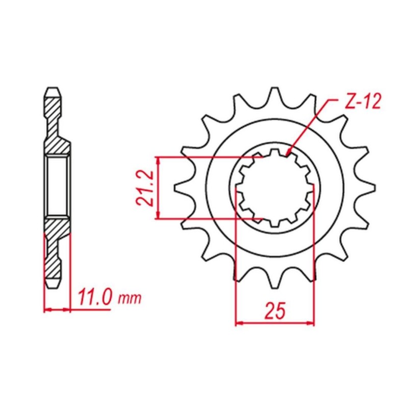 Zębatka przednia Husqvarna SM 570 SM 610 SM 630 SMR 630 - wyprzedaż!