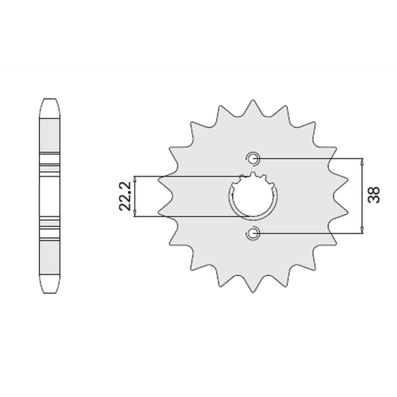 Wyprzedaż zębatki przedniej 728 14 Cagiva Elefant 750 87-89
