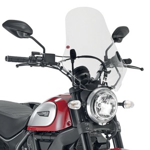 Szyba KAPPA do Ducati Scrambler 400 (16-21) i Scrambler Icon 800 (15-19) 48 x 43,5 cm przezroczysta