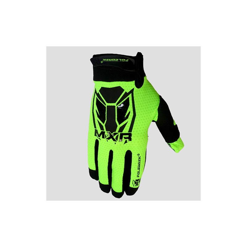 POLEDNIK PREMIUM RĘKAWICE / RĘKAWICZKI CROSS MODEL HORNET (HRNT) MXR KOLOR ŻÓŁTY FLUO ROZMIAR M