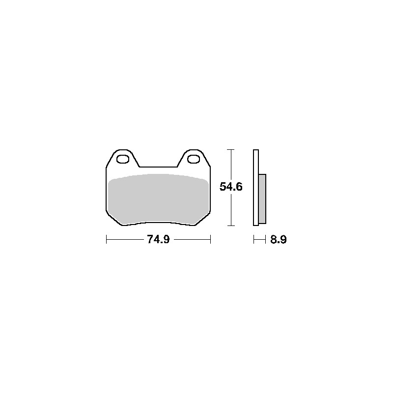 Klocki hamulcowe SBS KH304 Street Standard Ceramic kolor czarny