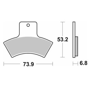 SBS KLOCKI HAMULCOWE NOWOŚĆ KH270 OFF-ROAD SINTER KOLOR ZŁOTY PASUJE DO: POLARIS, QUADZILLA