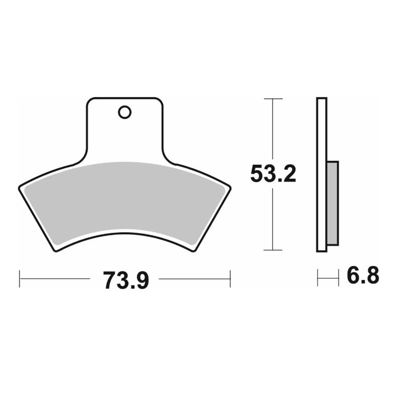 SBS KLOCKI HAMULCOWE NOWOŚĆ KH270 OFF-ROAD SINTER KOLOR ZŁOTY PASUJE DO: POLARIS, QUADZILLA
