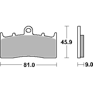 Klocki hamulcowe SBS KH613 Street Standard Ceramic czarne do BMW