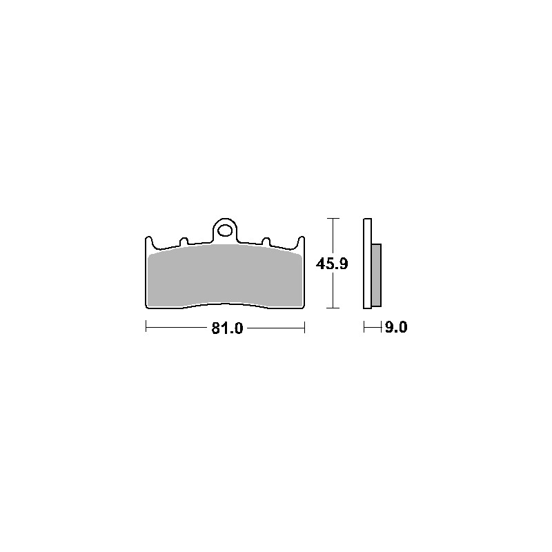 Klocki hamulcowe SBS KH613 Street Standard Ceramic czarne do BMW