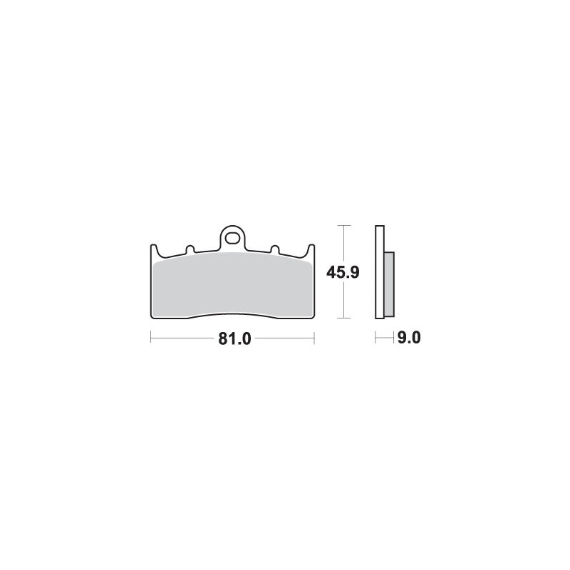 Klocki hamulcowe SBS KH613 Street Performance z sinterowanym złotym kolorze - pasują do BMW K1200/1300/1600, R850/1100/1150/1200