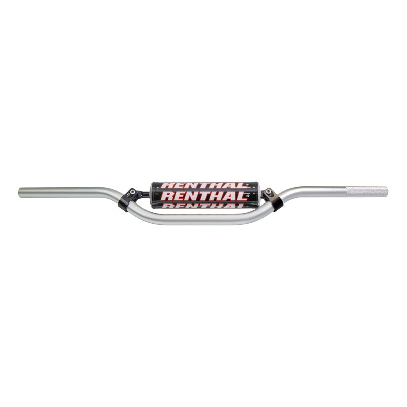 Kierownica Renthal 7/8 cala (22mm) Road Handlebar Silver Streetfighter - Kolor Srebrny