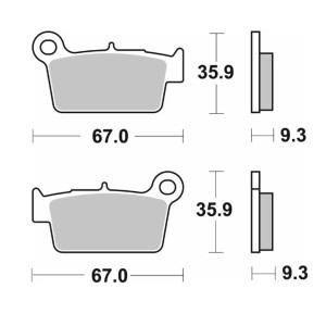 SBS KLOCKI HAMULCOWE NOWOŚĆ KH367 OFF-ROAD CARBON