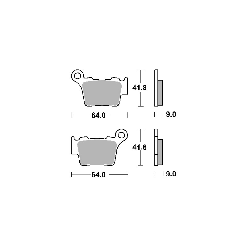 Klocki hamulcowe SBS KH368 Street Standart Ceramic - czarny