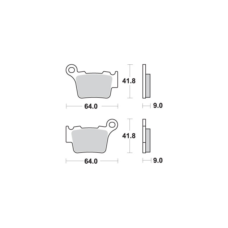 Klocki hamulcowe SBS KH368 Off-Road Racing Sinter - złoty kolor