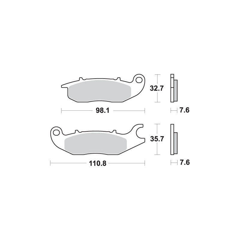 Klocki hamulcowe SBS KH375 Street Standart Ceramic - kolor czarny