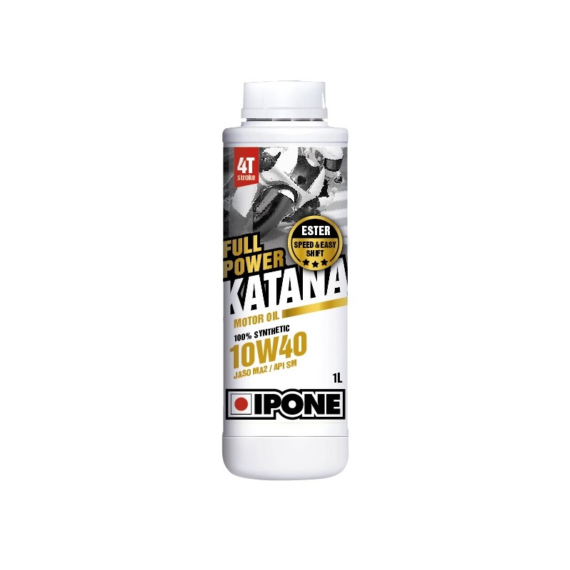 IPONE FULL POWER KATANA 10W40 OLEJ SILNIKOWY 100 % SYNTETYK 1L (ESTER, MA2) (AKC) (15) ZASTĘPOWANY PRZEZ 801021