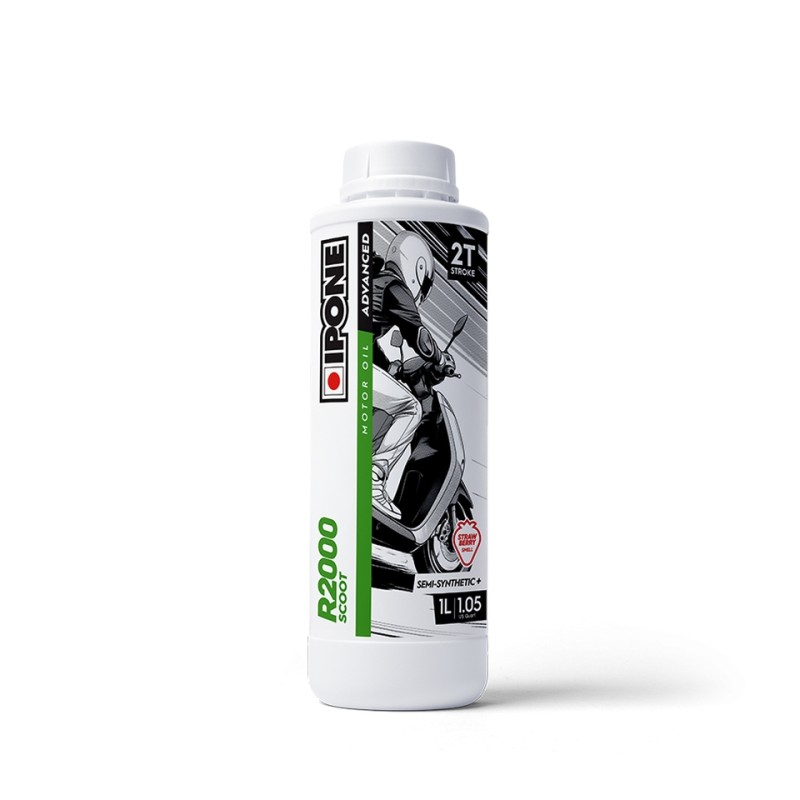IPONE R2000 SCOOT STRAWBERRY 2T Olej do Dozownika Semi-Synthetic Plus 1L (Truskawka) (AKC) (15)