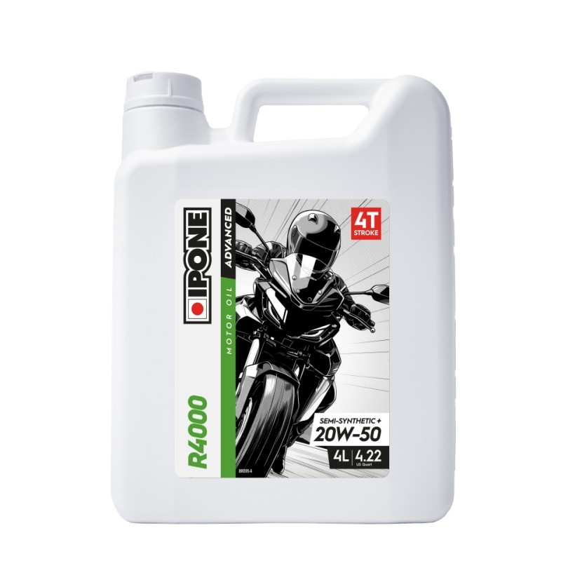 IPONE R4000 20W50 Olej Silnikowy Semisyntetyk 4L (Ester, MA2) (AKC) (6)Zastępuje 800044