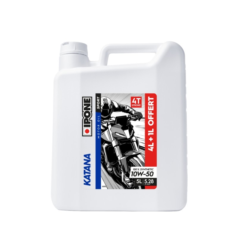 IPONE KATANA 10W50 Olej Silnikowy 100% Syntetyk 5L (Ester, MA2) - Promocja 4+1