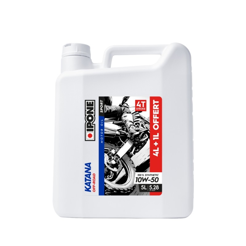 IPONE KATANA OFF ROAD 10W50 Olej Silnikowy 100% Syntetyk 5L - Promocja 4+1