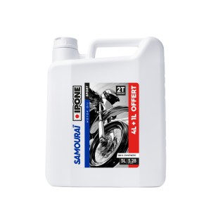 IPONE SAMOURAI 2T Olej do Mieszanki 100% Syntetyk 5L Ester - Promocja 4+1