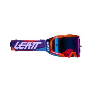 LEATT GOGLE VELOCITY 5.5 IRIZ GOGGLE - KOLOR POMARAŃCZOWY FLUO/FIOLETOWY/NIEBIESKI