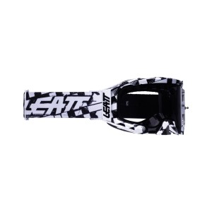 LEATT GOGLE VELOCITY 5.5 GOGGLE CHECKER SMOKE 28% - CZARNY/BIAŁY