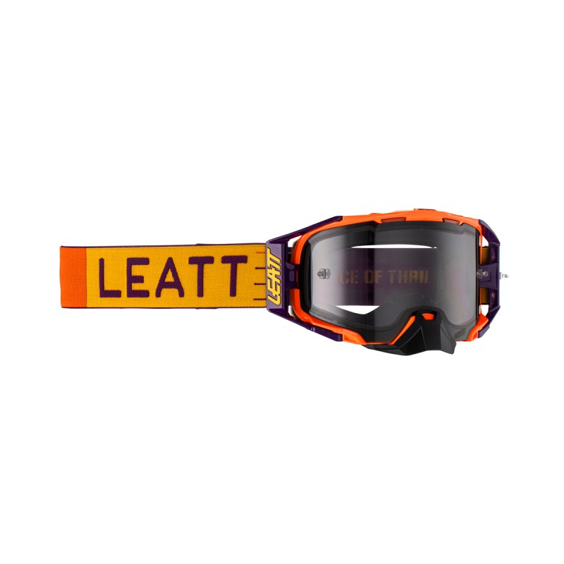 LEATT GOGLE VELOCITY 6.5 GOGGLE INDIGO LIGHT GREY 58% - KOLOR POMARAŃCZOWY/CZARNY