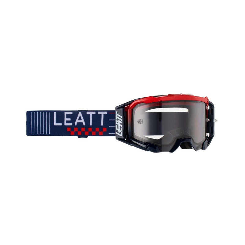 LEATT GOGLE VELOCITY 5.5 GOGGLE ROYAL LIGHT GREY - Kolor Granatowy/Czerwony