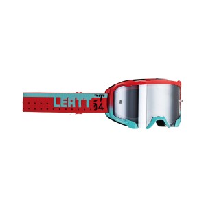 LEATT GOGLE VELOCITY 4.5 IRIZ GOGGLE FUEL SILVER 50% - NIEBIESKI/CZERWONY